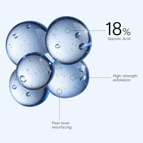 High Potency Facial Exfoliating & Hydrating Cream with Glycolic Acid - Fragrance-Free, Oil-Free, 30g