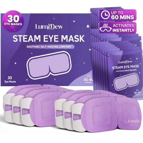 Self Heating Eye Mask 30 Pack Unscented - Warm Compress for Sleep & Dry Eye Relief