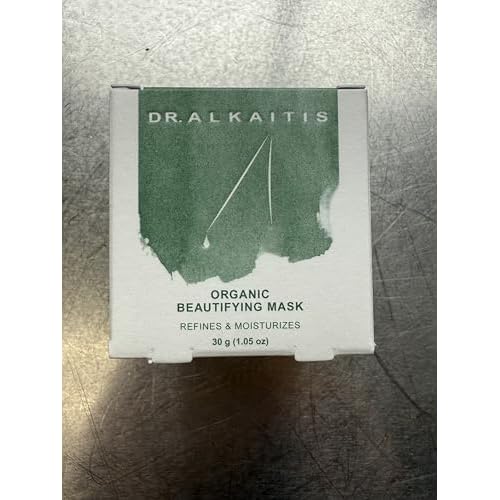 Dr. Alkaitis Organic Beautifying Mask - Mushroom-Powered Treatment with Raw Cacao - Gentle Exfoliation, Skin Plumping & Hydrating (30g/1.05oz)