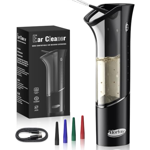 Deep Black Upgraded Electric Ear Wax Removal Kit with Magnetic Waste Tank