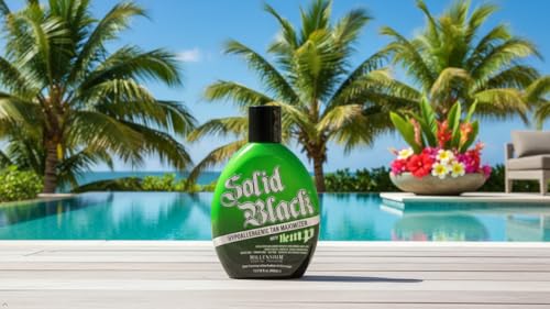 Dark Tanning Lotion with Hemp & Argan Oil - Hydrating Indoor Outdoor Formula, 13.5 oz