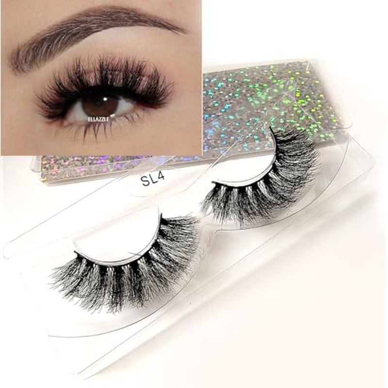 12mm Faux Mink Lashes 10 pairs Natural Thick Lashes Pack Fluffy Wholesale Fales Eyelashes
