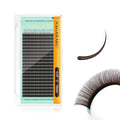 NAGARAKU Dark Brown Color Individual Eyelash Extensions Classic Lashes Faux Mink Soft False Eye Lashes Supplies 20 Rows(0.07mm C curl 10mm)