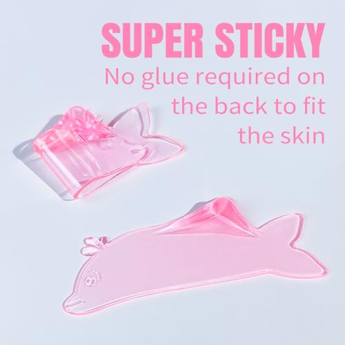 Flat Lash Lift Shields Korean Lash Lift Rods Glueless For NO.1 Perm Soften Eyelash Lift Pads Tools (Rose)