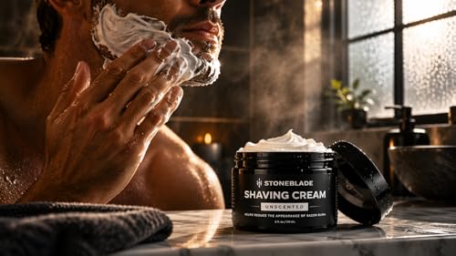 Sensitive Skin Shaving Cream for Men - No Menthol or Camphor, 6 oz - 1-Pack