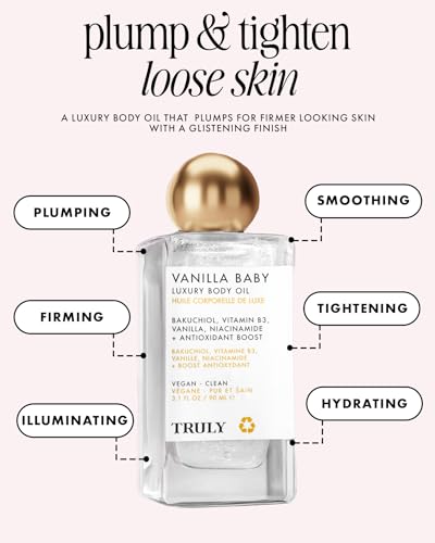 Vanilla Hydrating Body Oil with Shimmer for Glowing Skin - Luxury Moisturizer