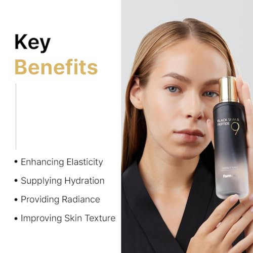 Black Snail & Peptide Toner for Skin Elasticity & Glow - Korean Skincare