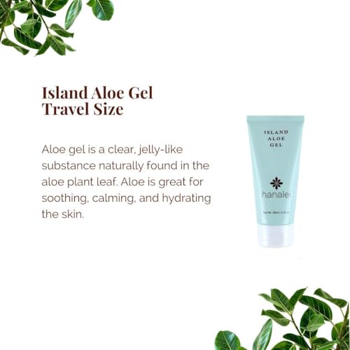 Hanalei Aloe Gel ? Soothing After-Sun Care & Daily Moisturizer ? Hydrating, Cooling Aloe Vera Gel for Face & Body ? Cruelty-Free, Paraben-Free Skincare ? Natural Moisturizer ? Travel Size - 2.7 oz