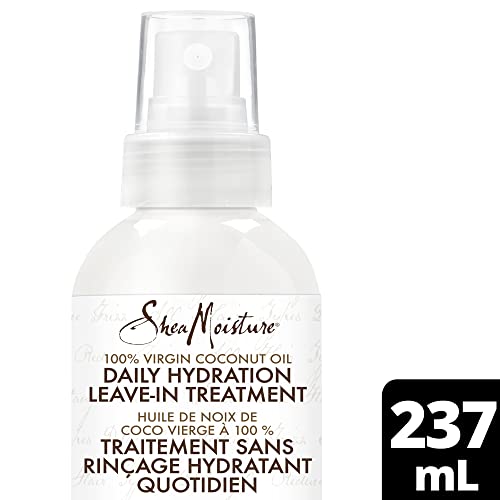 SheaMoisture Body Moisturizer For Dry Skin 100% Extra Virgin Coconut Oil & Leave-in Conditioner Treatment for All Hair Types 100% Extra Virgin Coconut Oil Silicone Free Conditioner 8 oz