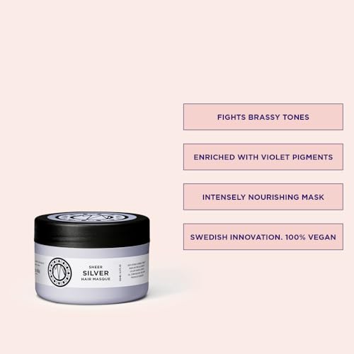 Maria Nila Sheer Silver Hair Mask 8.5 Fl Oz - Neutralizes Brassy Tones - Pack of 1