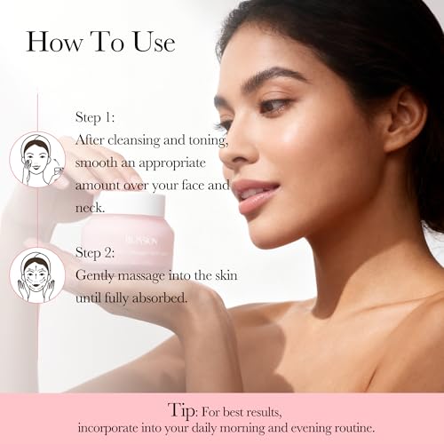 Intensive Repair Salmon Collagen Peptide Face Cream - Deeply Nourishing Formula with Peptides & Niacinamide for Essential Daily Care, 1.76oz