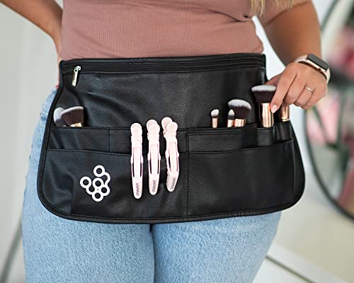 Black FRAMAR Salon Waist Belt with Shears Pouch - Hairdresser Accessories