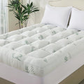 White Queen Size Memory Foam Mattress Topper with Gel Cooling & Support - 3 Inch