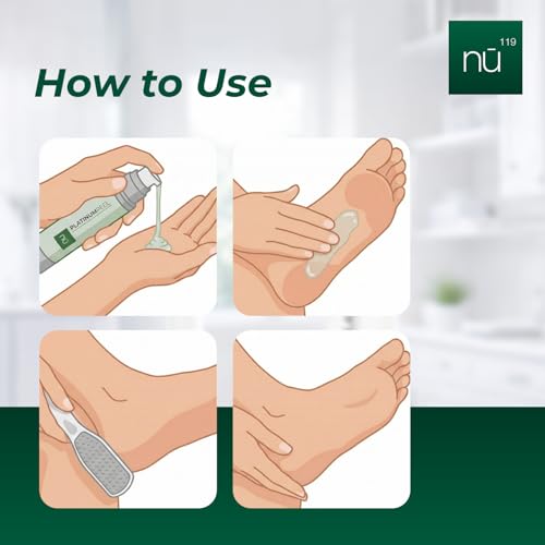 Nu119 Platinum Foot Peel Spray - Professional-Grade Callus & Dead Skin Remover for Smooth Feet
