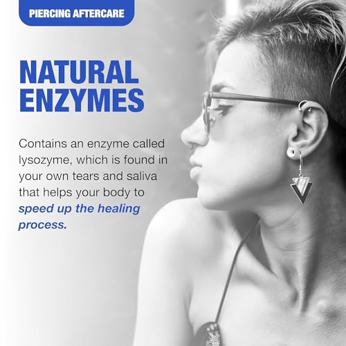 Piercing Aftercare Spray with Sea Salt and Enzymes - 1.5 oz, Pack of 2