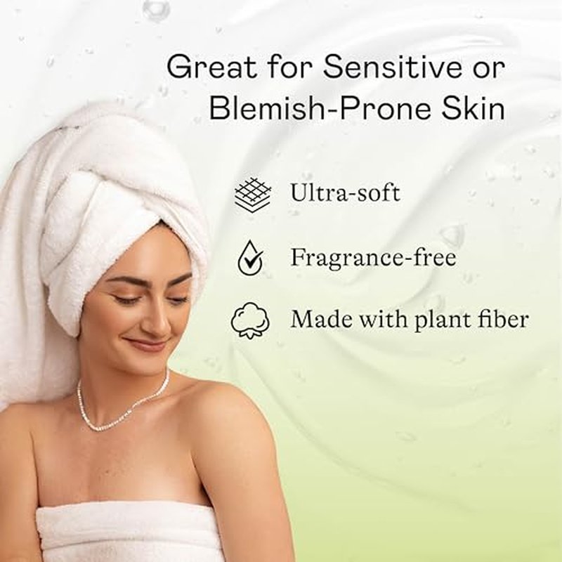 Doc & Glo Face Towel Wipes, Dry Disposable Face Towels, Perfect For Cleansing, Toning & Makeup Removal (Pack of 60)
