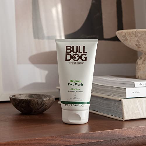 BULLDOG Mens Skincare and Grooming Original Face Wash, 5 Fluid Ounce - Pack of 2