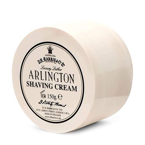 D.R. Harris Arlington Shaving Cream Bowl 150g - Luxurious Glycerin Men’s Shave