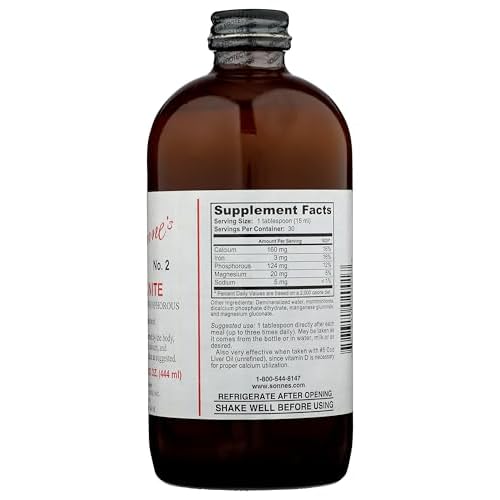 Sonne's Calphonite Liquid Calcium Phosphorus, 15 Fluid Ounce