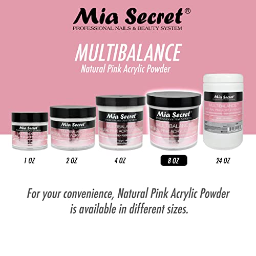 Mia Secret Multibalance Natural Pink Acrylic Nail Powder 8oz