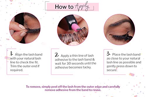 Ardell Natural 109 False Eyelashes, 6 Pairs x 2 Pack – Black, Invisible Band