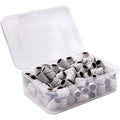 PANA 100 Pieces Nail Sanding Bands Professional Nail Manicure Great Fit for Nail Drill Bits for Acrylic Nails (120 Grit, Zebra)