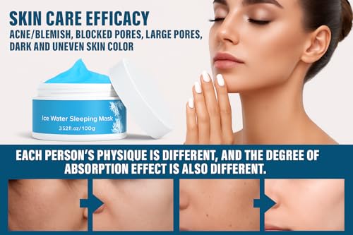 Hydrating Cooling Water Sleeping Mask - Hyaluronic Acid & Aloe Vera, 300g