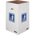 Large 42-Gallon Cardboard Waste & Recycling Containers 10-Pack by Bankers Box