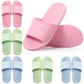 Non Slip Shower Slides for Women & Men - Lightweight Pool & Spa Slippers - 6.5-7 Women / 5-5.5 Men - Light Variation