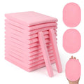 X-Large 100 Pcs Facial Sponge Compressed, Luxiv 4.5x3.4 Large Face Cleansing Sponges for Estheticians Compressed Makeup Remover Sponge Oval Wash Face Sponges for Women Exfoliating (Pink)