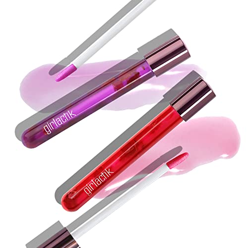 Lip Gloss with Rose Oil and Hydrating Oils - Natural Tint & Shine