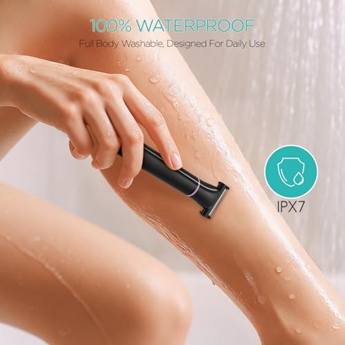 VOGOE Black 3-in-1 Waterproof Bikini & Body Trimmer for Women