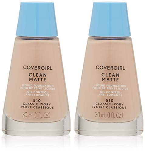 Oil-Free Liquid Foundation for Oily Skin - Classic Ivory, Pack of 2