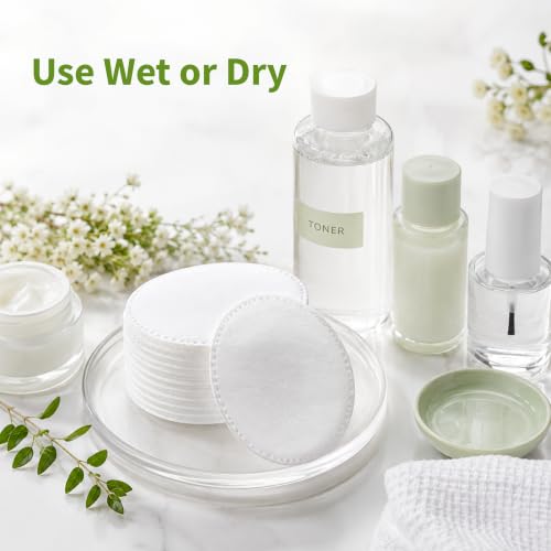 Premium 3-Inch Cotton Ovals 600 Count - Hypoallergenic & Plush Makeup Remover