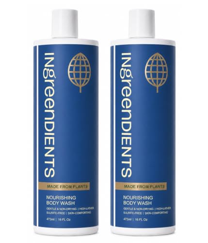 Ingreendients Organic Body Wash - Moisturizing for Sensitive Skin - 2 Pack