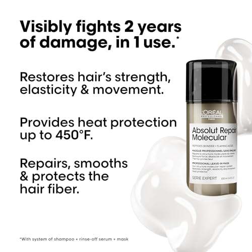 Molecular Leave-In Conditioner for Damaged Hair - 3.4 Fl Oz - Repair & Protect