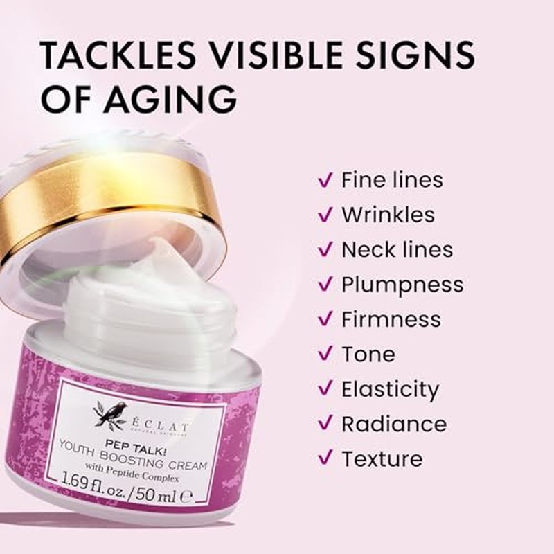 Eclat Skincare Anti Aging Face Cream + Retinol Night Cream Set ? Day & Night Face Moisturizer with Collagen Peptides, Hyaluronic Acid, Vitamins C+E ? Hydrating Creams Helps Improve Wrinkles 50ml each