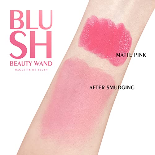 KYDA 2 Colors Liquid Blush Wand Set, Matte Shimmer Blush Duo, Buildable Smooth Coverage for Natural Glow Cheeks Color, Lightweight Blendable Formula, Grateful Red+Matte Pink