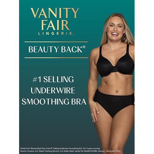 Vanity Fair Women's Beauty Back Smoothing Strapless Bra, 4-Way Stretch Fabric, Lightly Lined Cups up to H