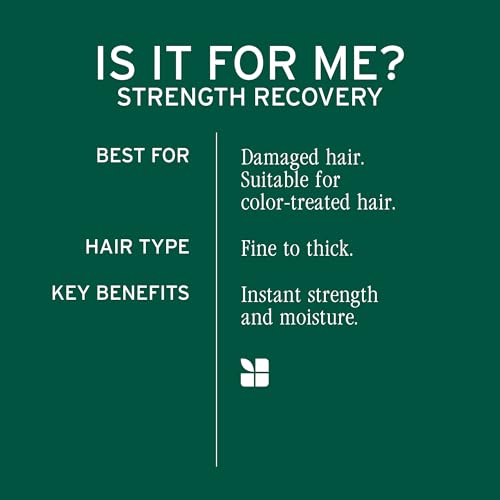 Biolage Strength Recovery Conditioner 8 Fl Oz for Damaged Hair - Deep Hydrating & Strengthening