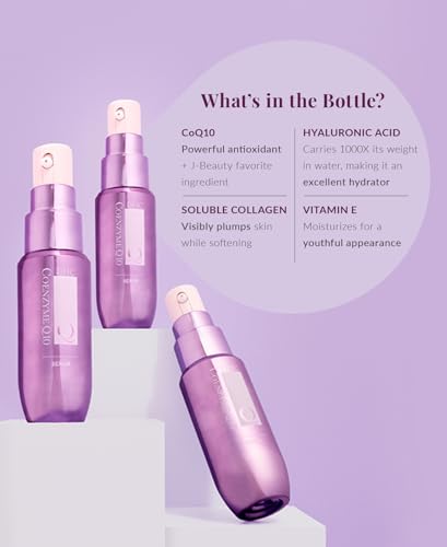 DHC CoQ10 Serum 50 ml - Hyaluronic Acid & Vitamin E Anti-Aging Face Serum