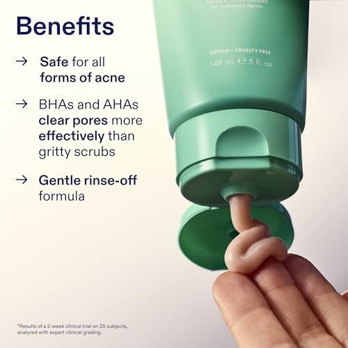Skinfix 2% BHA Cleanser - 5 oz - Clears Acne Blemishes & Blackheads - Safe for All Types of Acne - Fragrance Free - Vegan, Cruelty Free