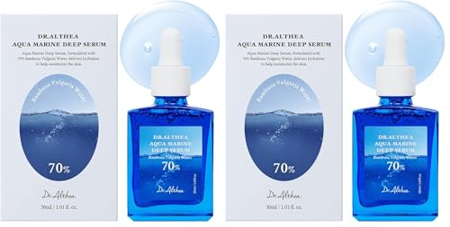 Dr.Althea Aqua Marine Deep Serum 1.01 Fl Oz Pack of 2 Hydrating Facial Serum for Sensitive Skin