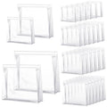 Mini Clear Makeup Bag 100 Pack - 11, 9.8, 7.9, 5.9 Inch PVC Organizer