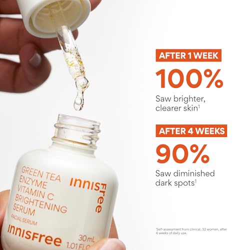 Vitamin C Brightening Face Serum with Green Tea Enzyme 30ml - Radiance & Dark Spot Corrector