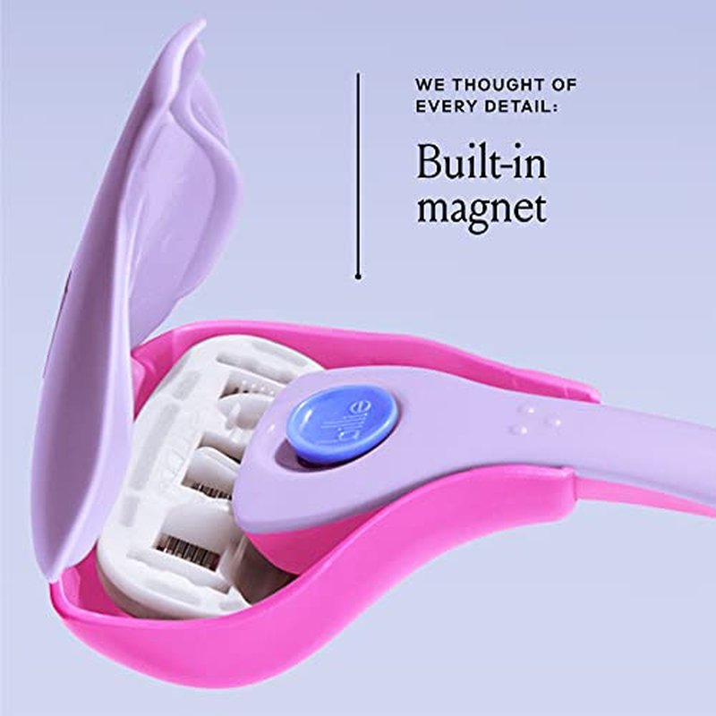Billie Razors for Women Shaving Kit ? Women¡¯s Razor + 4 x 5-Blade Razor Refills + Magnetic Holder + Women¡¯s Razor Travel Case - DreamPop