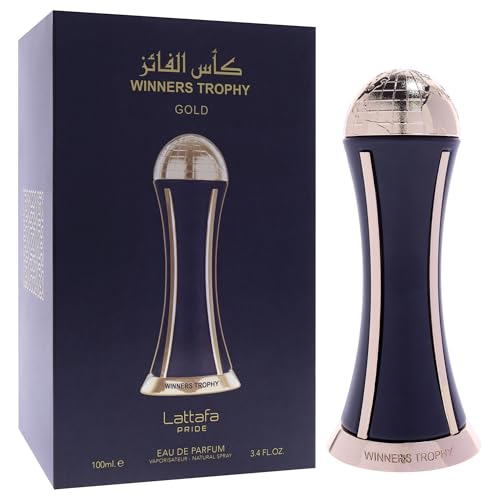 Unisex Eau de Parfum Spray - Winners Trophy Gold, Spicy Floral Fragrance 3.4oz