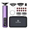 Dolcevitae Deep Lavender Professional Foot Callus Remover 9-Speed, Nano Glass Disc, Rechargeable with Discs & Case