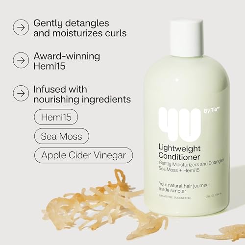 4U by Tia Lightweight Curly Detangling Conditioner 13 Fl Oz Pack of 3