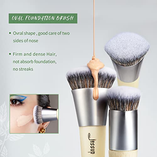 Jessup Vegan Makeup Brushes Set T327 with Makeup Sponge SP013